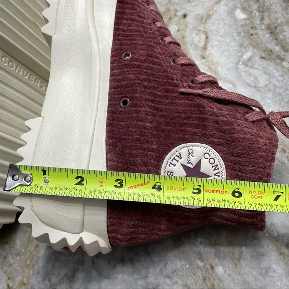 Converse Run Star Hike Women's Platform Sneaker Boot Corduroy M10 W11.5 - Picture 10 of 12